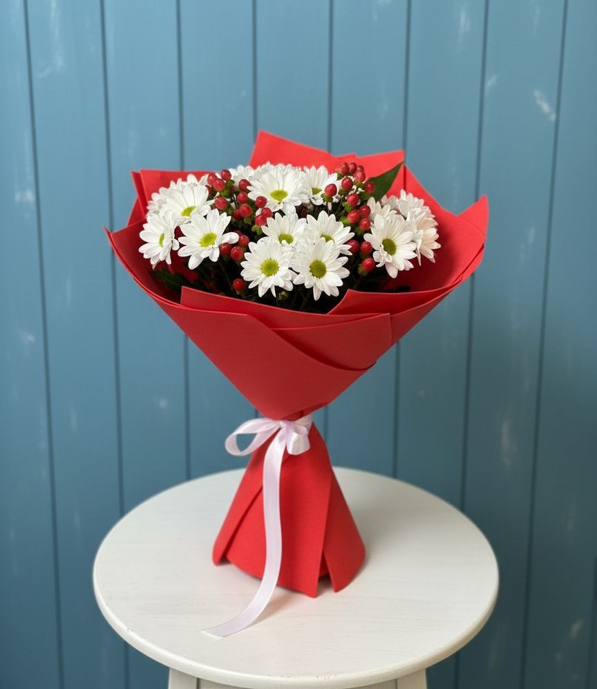 Букет цветов из: Хризантемы в Коксовом