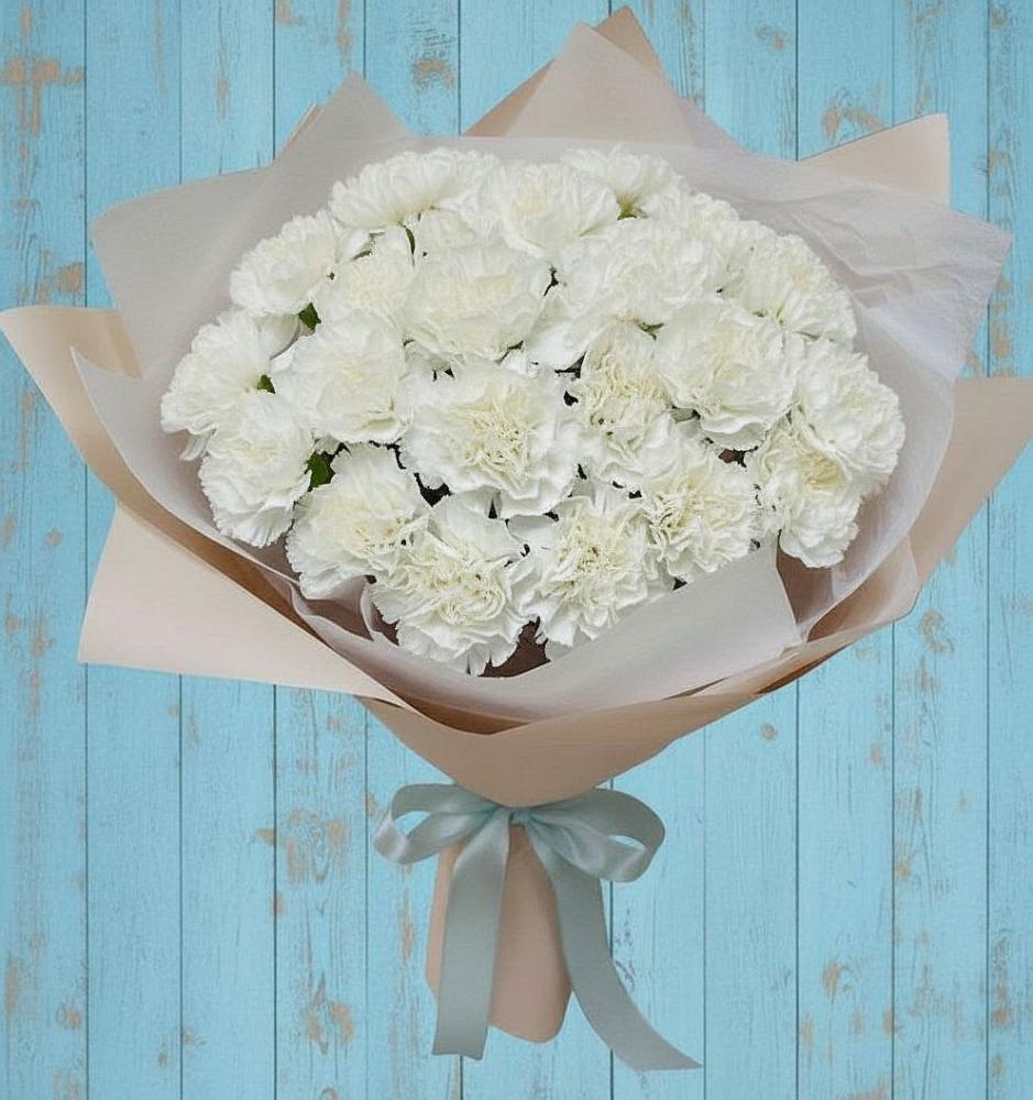 Букет цветов из: Гвоздики в Коксовом