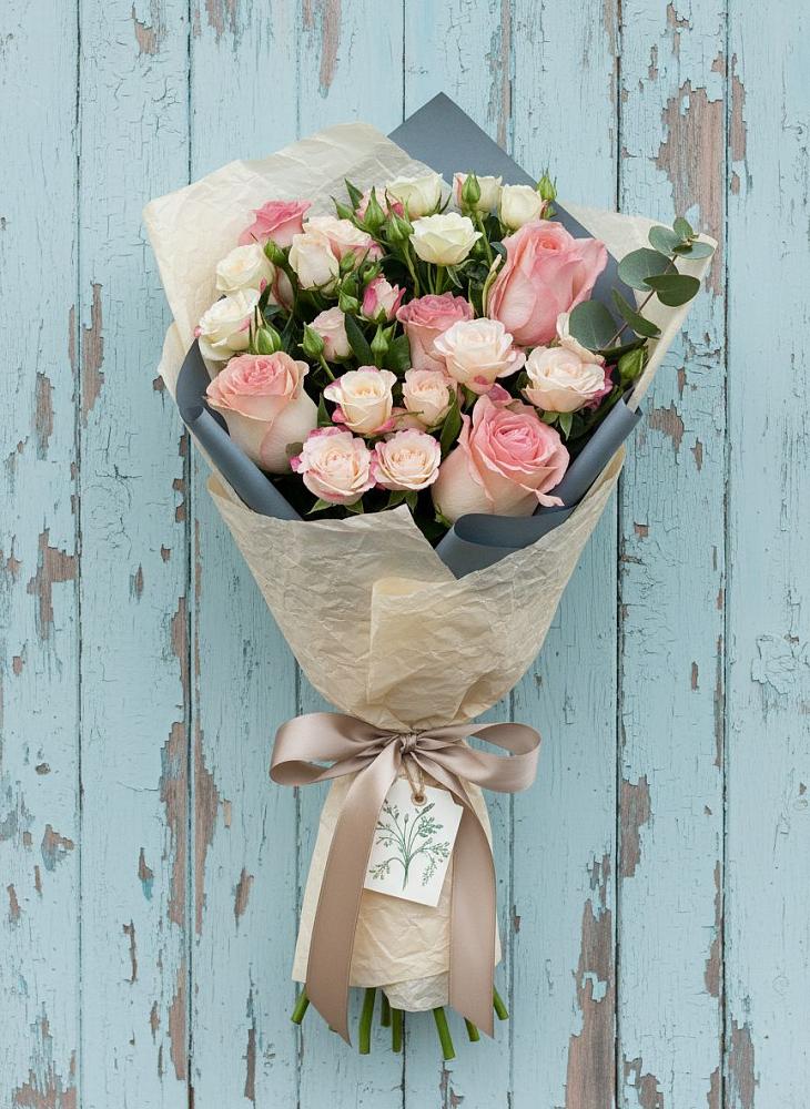 Букет цветов из: Розы в Коксовом