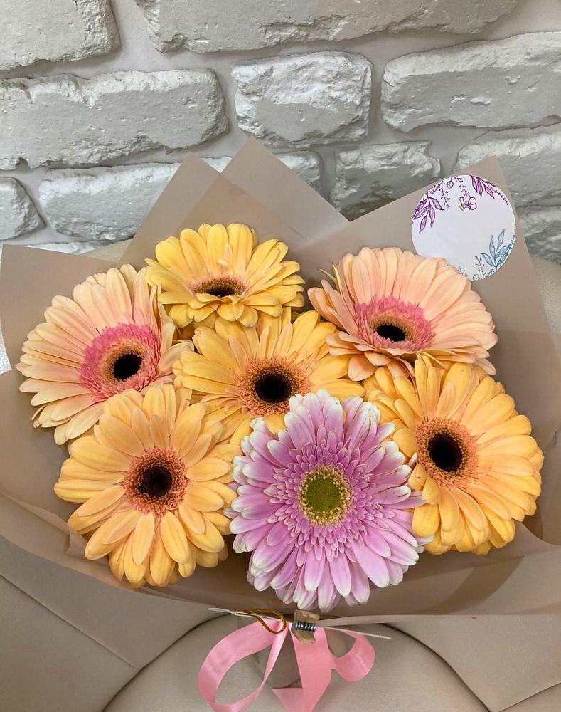 Букет цветов из: Герберы в Коксовом