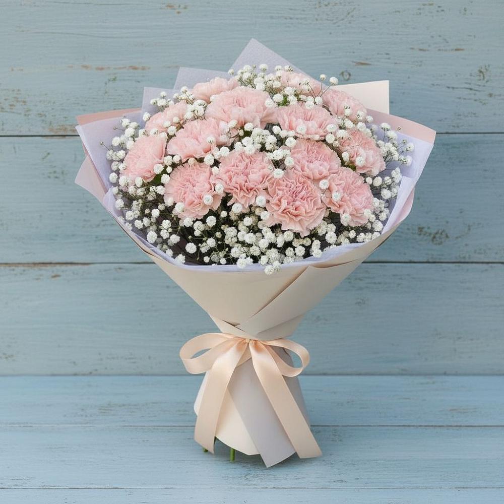 Букет цветов из: Гвоздики в Коксовом