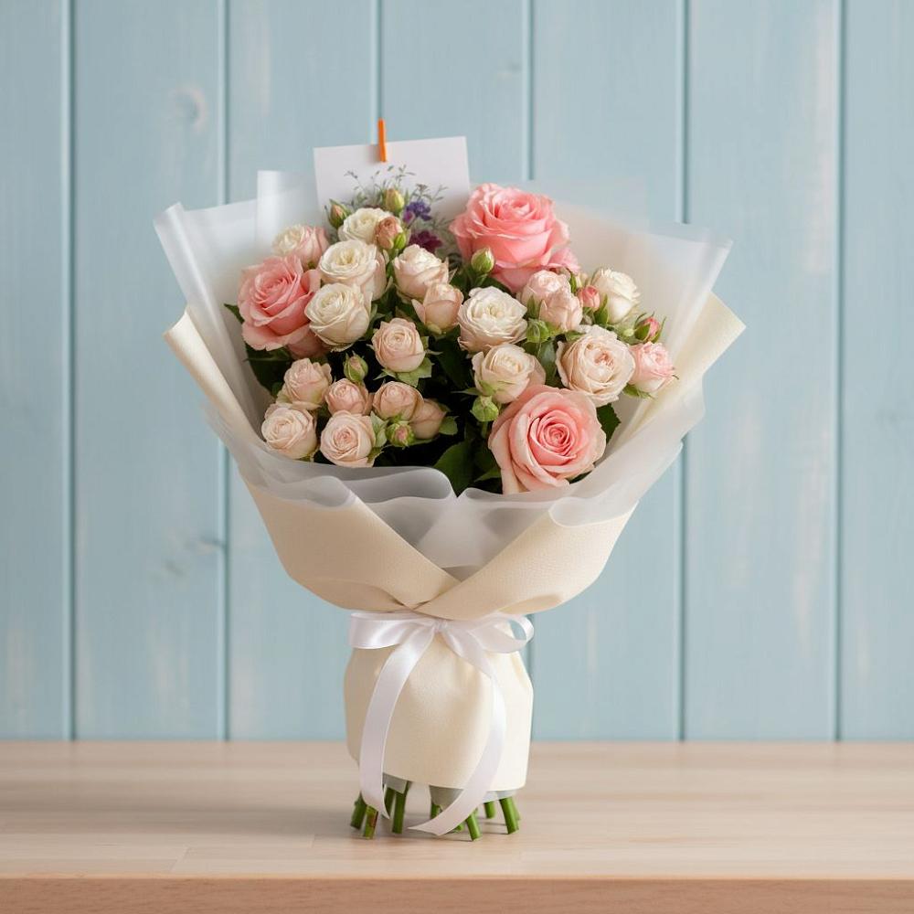 Букет цветов из: Розы в Коксовом