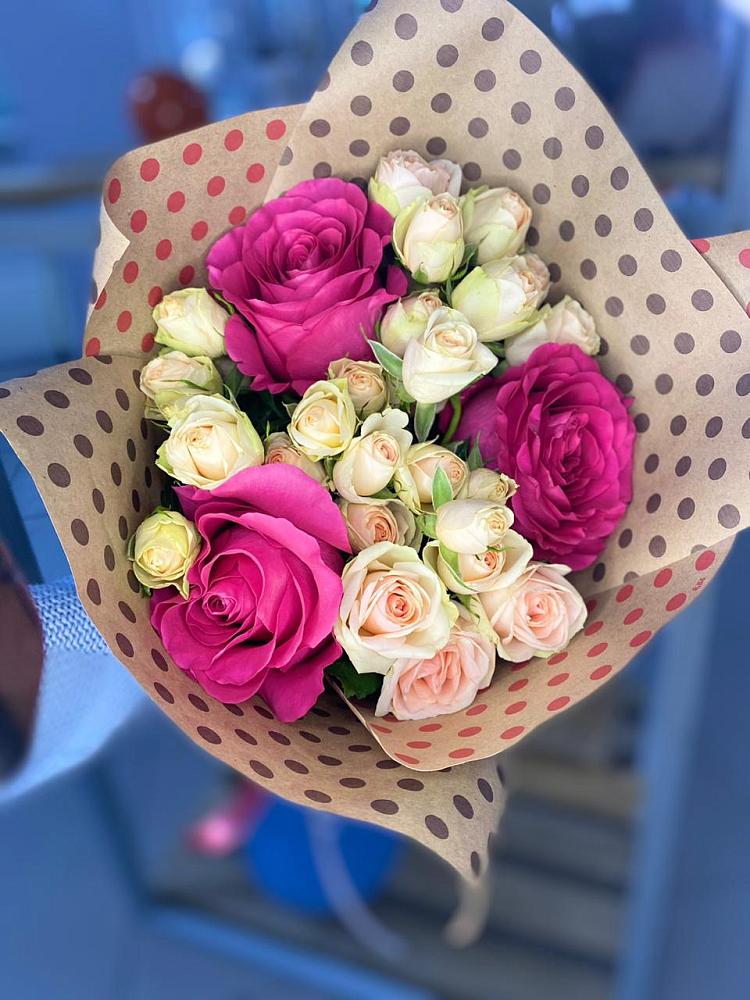 Букет цветов из: Розы в Коксовом