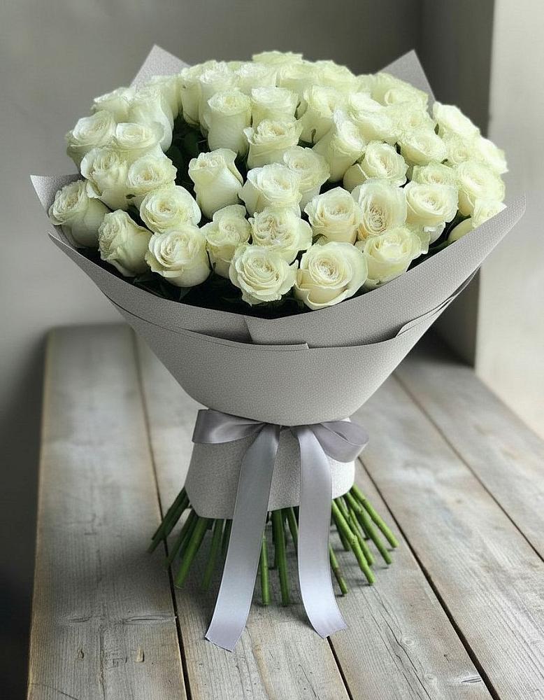 Букет 35 Белых роз в Коксовом