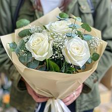 Букет Нежные грёзы в Коксовом Букет цветов из: Розы в Коксовом