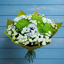 Букет цветов из:  Хризантемы #REPLACE_PRED# Коксовом