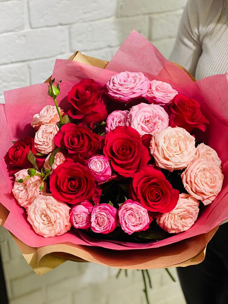Букет цветов из: Розы в Коксовом