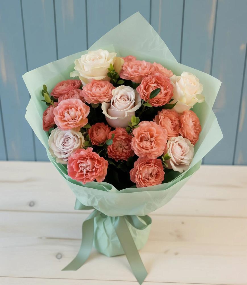 Букет цветов из: Розы в Коксовом
