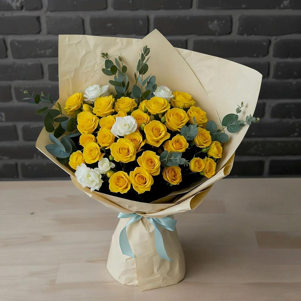 Букет цветов из: Розы в Коксовом