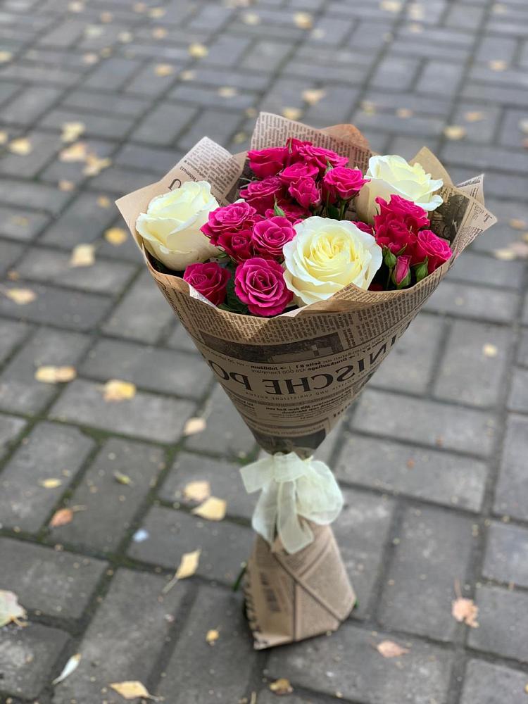 Букет цветов из: Розы в Коксовом