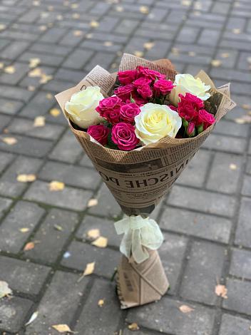 Букет цветов из: Розы в Коксовом