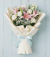 Букет цветов из:  Лилии #REPLACE_PRED# Коксовом