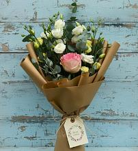 Букет цветов из:  Розы и Лизиантусы в Коксовом