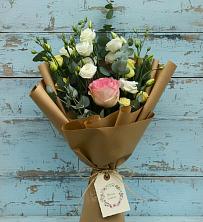 Букет цветов из:  Розы и Лизиантусы в Коксовом
