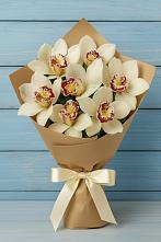 Букет цветов из:  Орхидеи и Розы в Коксовом
